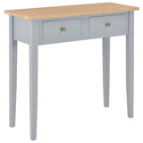 Dressing Console Table Grey 79X30X74 Cm Wood