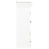 Wall Cabinet White 49X22X59 Cm Engineered Wood