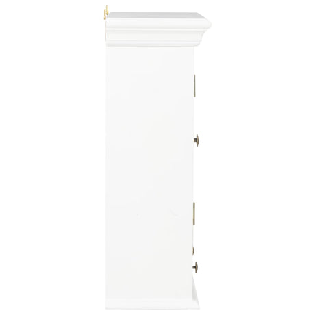 Wall Cabinet White 49X22X59 Cm Engineered Wood