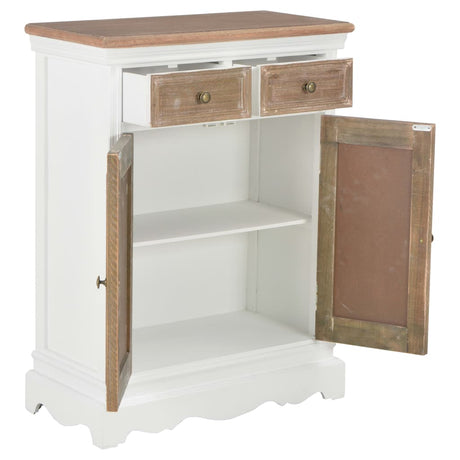 Sideboard White 60X30X80 Cm Solid Wood