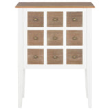 Sideboard White 54X30X80 Cm Solid Wood