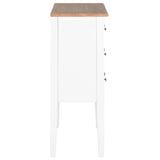 Sideboard White 54X30X80 Cm Solid Wood