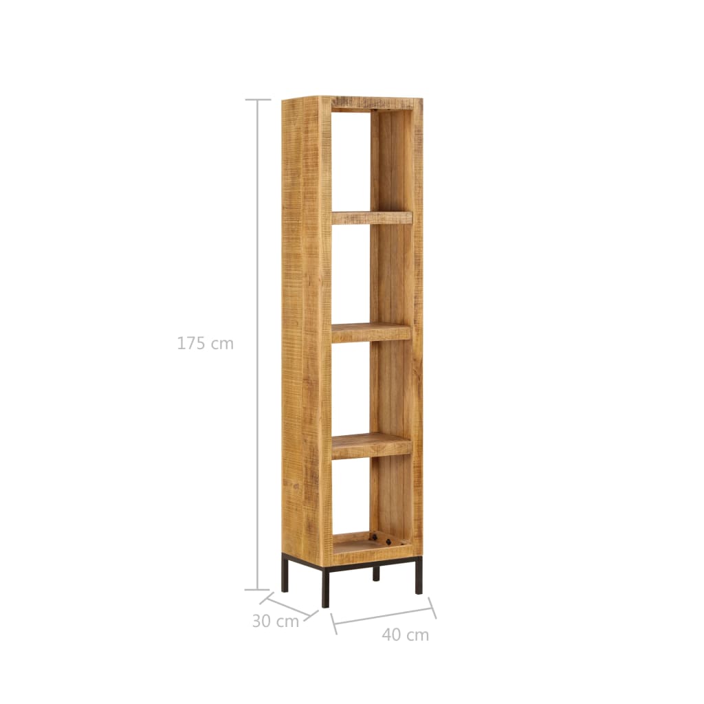 Bookshelf 40X30X175 Cm Solid Mango Wood