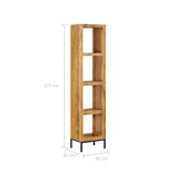 Bookshelf 40X30X175 Cm Solid Mango Wood