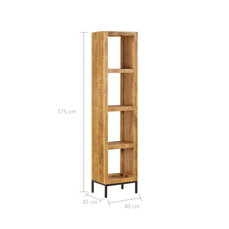Bookshelf 40X30X175 Cm Solid Mango Wood