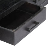 Tv Cabinet Black Solid Mango Wood