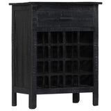 Tv Cabinet Black Solid Mango Wood