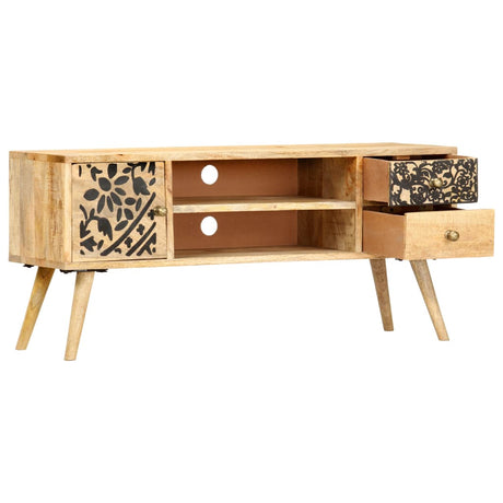 Tv Cabinet 100X30X45 Cm Solid Mango Wood
