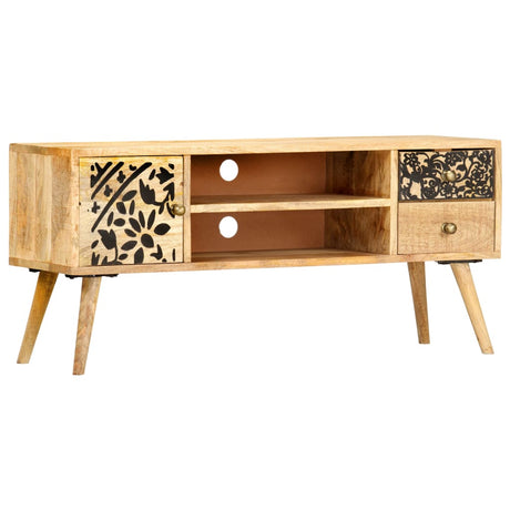 Tv Cabinet 100X30X45 Cm Solid Mango Wood