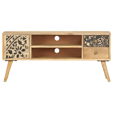 Tv Cabinet 100X30X45 Cm Solid Mango Wood