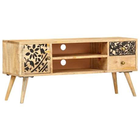 Tv Cabinet 100X30X45 Cm Solid Mango Wood