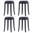 Stackable Stools 4 Pcs Plastic