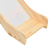 Children's Loft Bed Frame With Slide & Ladder Pinewood 208X230Cm