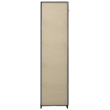 Folding Wardrobe Cream 110x45x175 cm Fabric