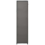 Folding Wardrobes 2 pcs Grey 110x45x175 cm Fabric