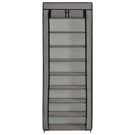 Shoe Cabinet With Cover 57X29X162 Cm Fabric