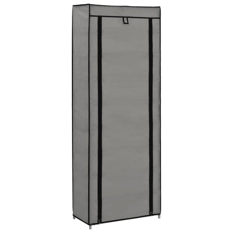 Shoe Cabinet With Cover 57X29X162 Cm Fabric