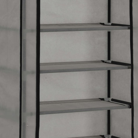 Shoe Cabinet With Cover 57X29X162 Cm Fabric