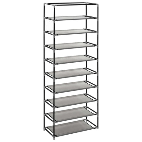 Shoe Cabinet With Cover 57X29X162 Cm Fabric