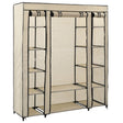 Wardrobe With Compartments And Rods 150X45X176 Cm Fabric