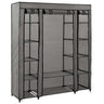 Wardrobe With Compartments And Rods 150X45X176 Cm Fabric