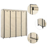 Wardrobe With 4 Compartments 175X45X170 Cm