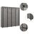 Wardrobe With 4 Compartments 175X45X170 Cm