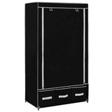 Wardrobe Black 87x49x159 cm Fabric