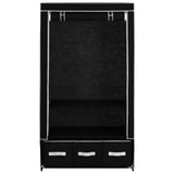 Wardrobe Black 87x49x159 cm Fabric