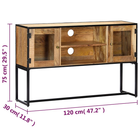 Tv Cabinet 120X30X75 Cm Solid Reclaimed Wood