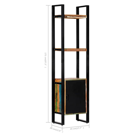 Bookshelf 45X30X171 Cm Solid Reclaimed Wood