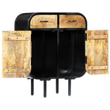 Sideboard 60X30X75 Cm Solid Mango Wood And Iron