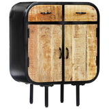 Sideboard 60X30X75 Cm Solid Mango Wood And Iron