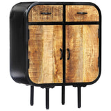 Sideboard 60X30X75 Cm Solid Mango Wood And Iron