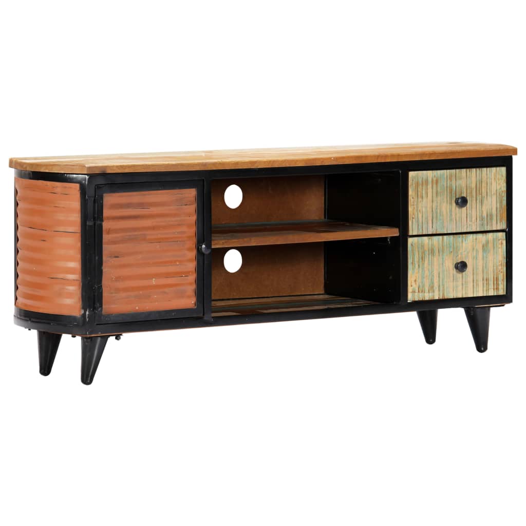 Tv Cabinet 120X30X45 Cm Solid Reclaimed Wood