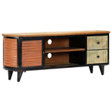 Tv Cabinet 120X30X45 Cm Solid Reclaimed Wood