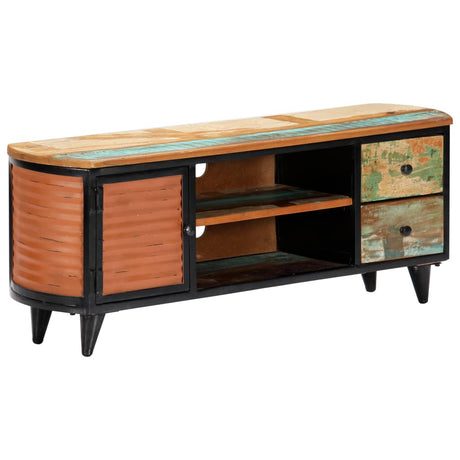 Tv Cabinet 120X30X45 Cm Solid Reclaimed Wood