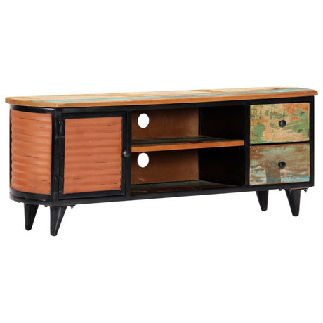 Tv Cabinet 120X30X45 Cm Solid Reclaimed Wood