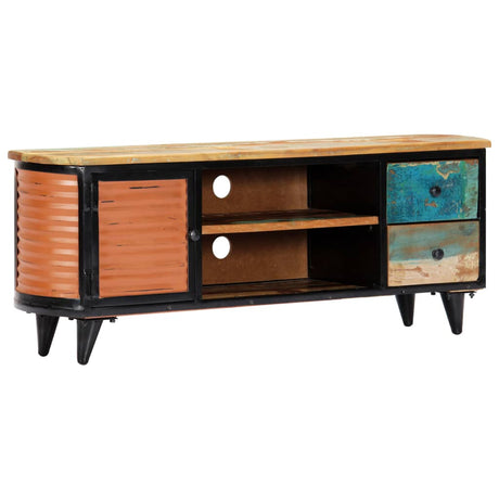 Tv Cabinet 120X30X45 Cm Solid Reclaimed Wood