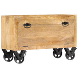 Shoe Cabinet 86X35X55 Cm Solid Mango Wood