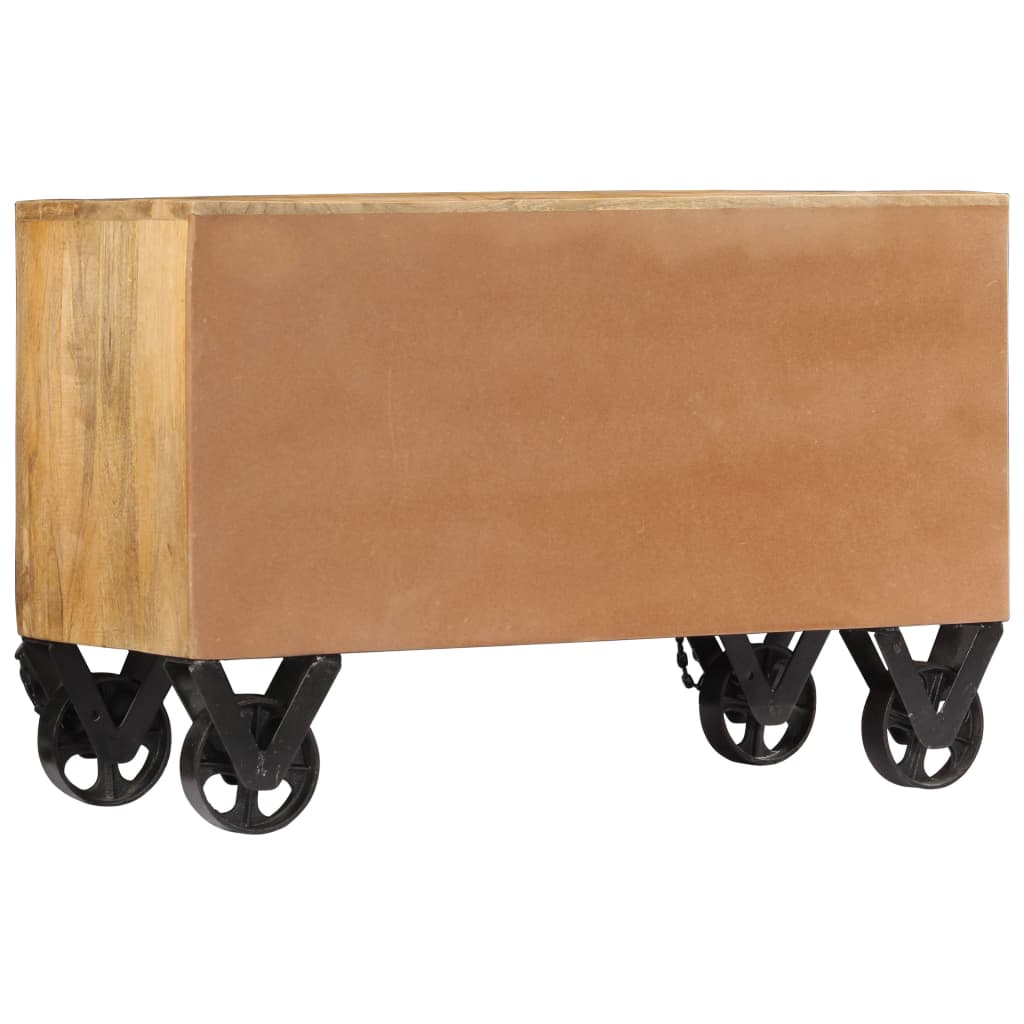 Shoe Cabinet 86X35X55 Cm Solid Mango Wood