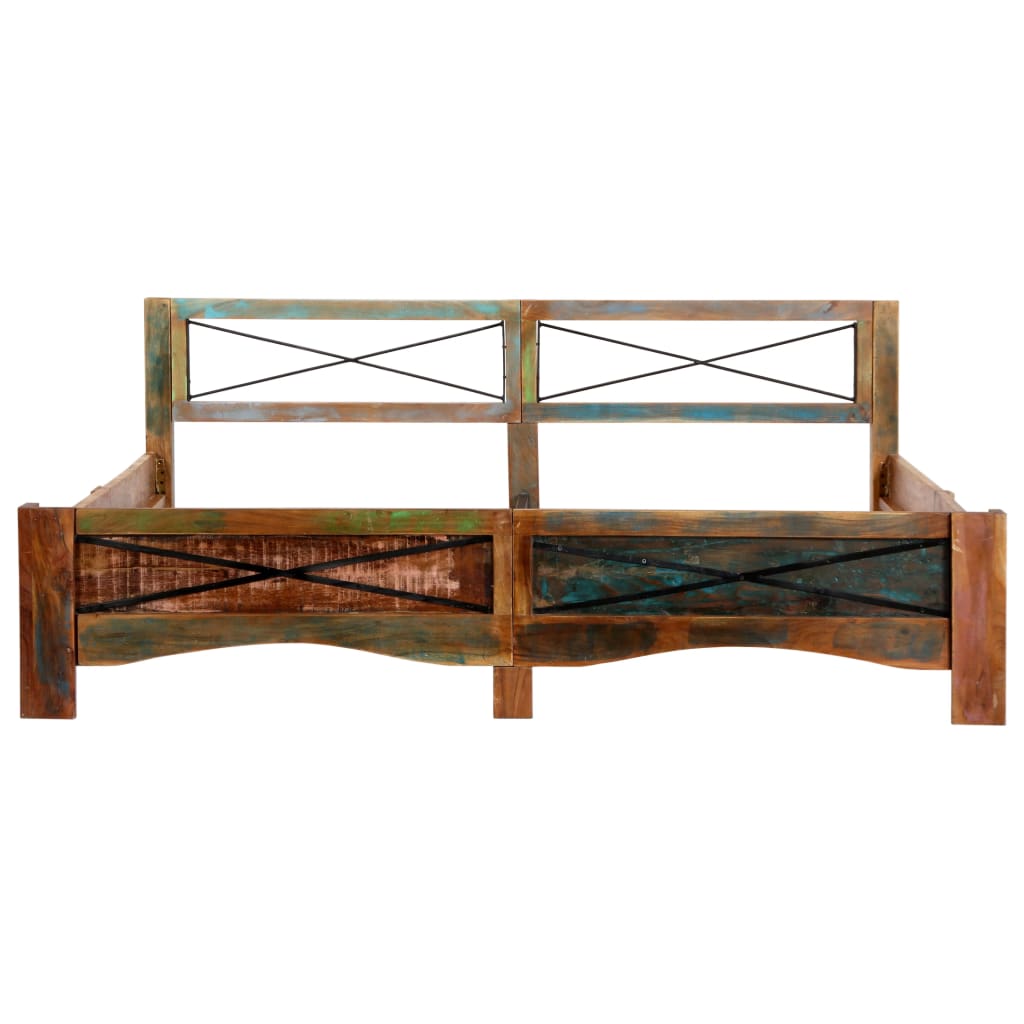 Bed Frame Without Mattress Solid Reclaimed Wood Super King