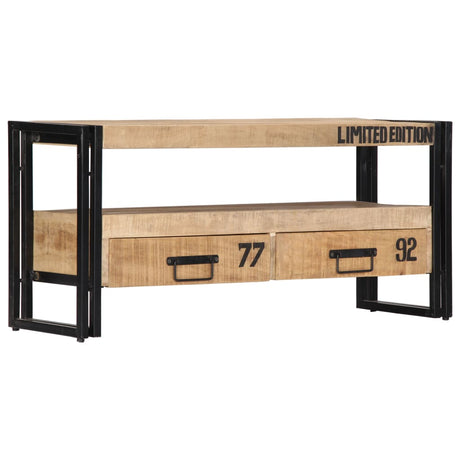 Tv Cabinet 100X30X45 Cm Solid Mango Wood