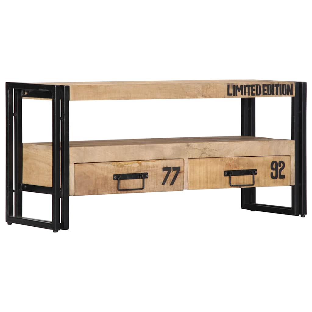 Tv Cabinet 100X30X45 Cm Solid Mango Wood
