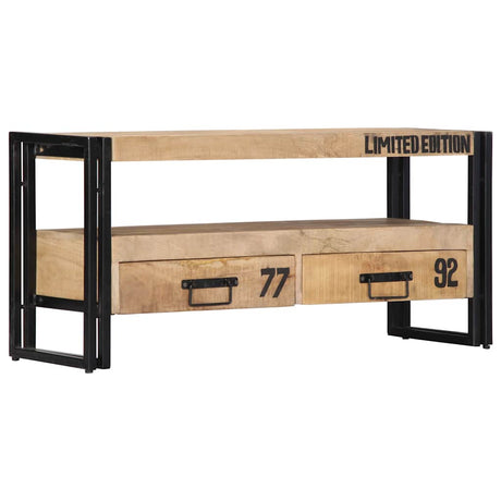 Tv Cabinet 100X30X45 Cm Solid Mango Wood