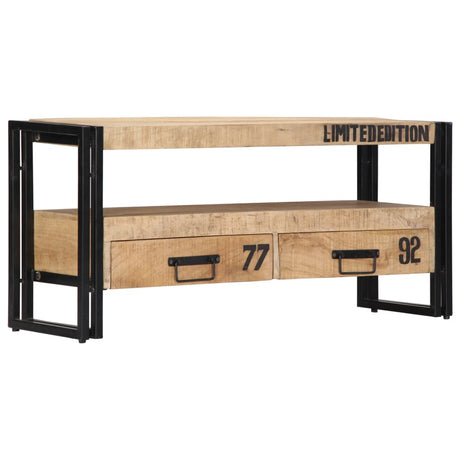 Tv Cabinet 100X30X45 Cm Solid Mango Wood