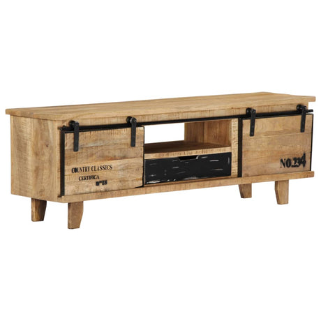 Tv Cabinet 120X30X40 Cm Solid Mango Wood