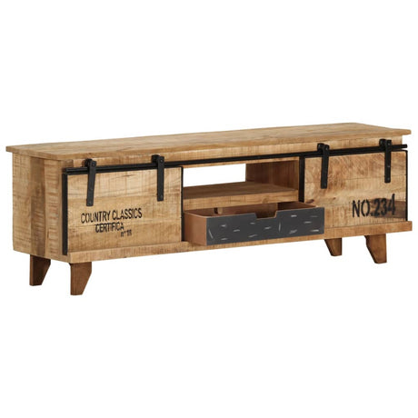 Tv Cabinet 120X30X40 Cm Solid Mango Wood