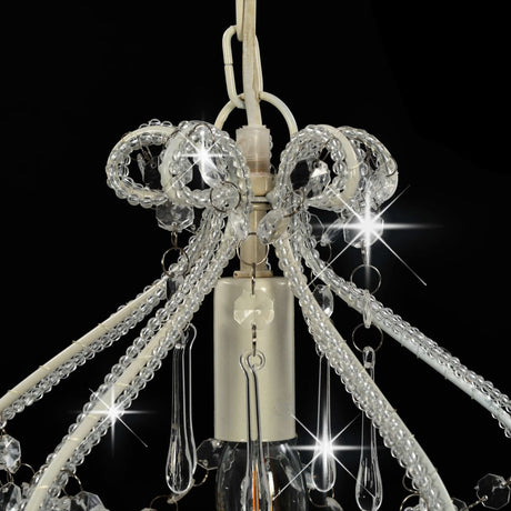 Ceiling Lamp With Beads Round E14