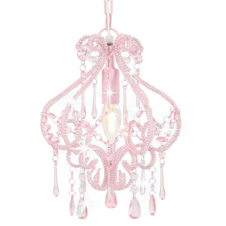 Ceiling Lamp With Beads Round E14